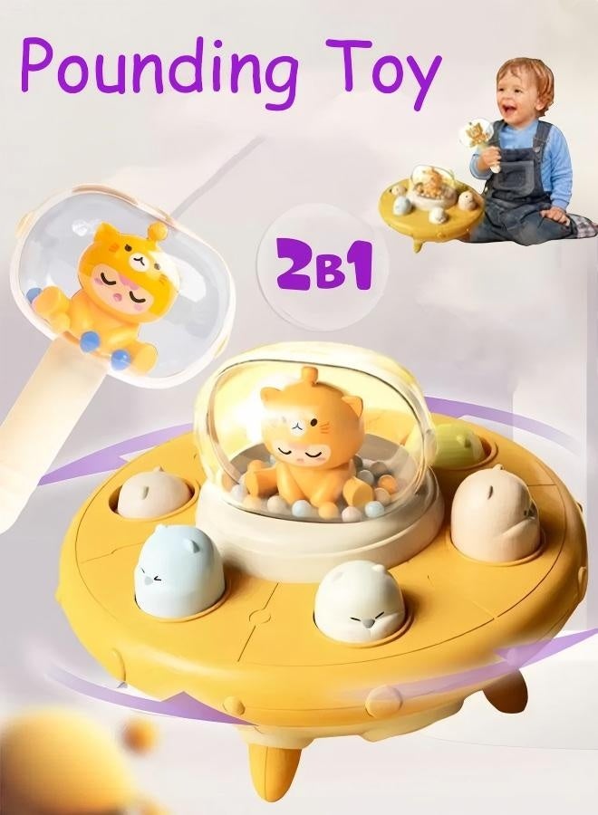 Baby Toy Toddler Toys Early Education Toys Hammering Pounding Toys Pounding Toy Toddlers Educational Toy Whack A Mole Game Baby Interactive Hammer Toys Hand-Eye Coordination Cultivation Concentration Toddler Sensory Toys For Age 1+ Years Old Boy And Girl Toddler Toys Gift  - Image 1
