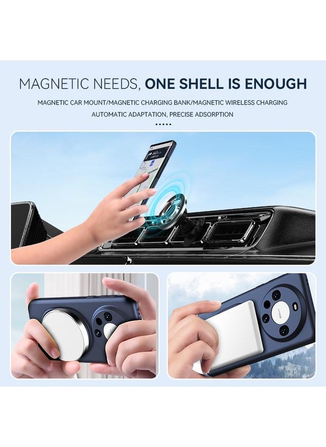 Case For Huawei Mate 60 Magsafe Hidden Fold Holder Full Coverage Shockproof Phone Case