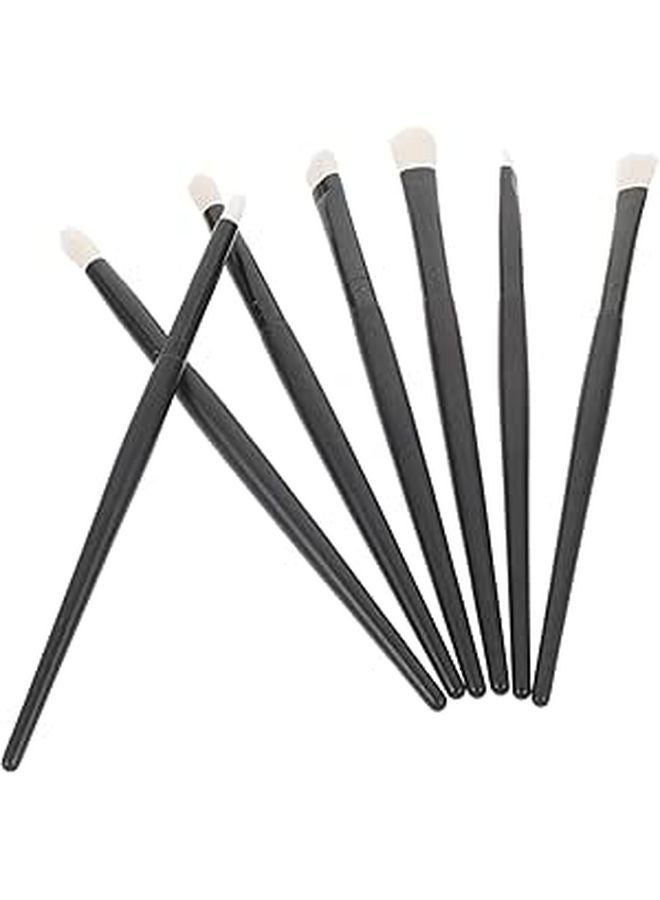 7 Piece Wooden Handle Watercolor and Oil Painting Brush Set with Nylon Bristles for Artists - Image 1