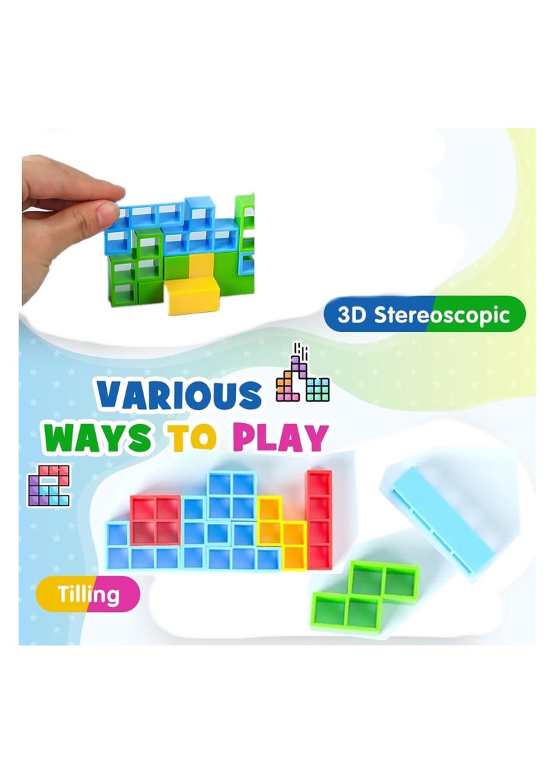 SYOSI Tower Balance Game, Stacking Blocks Board for Kids, Team Building Game for Party, Funny Family Games  - Image 4