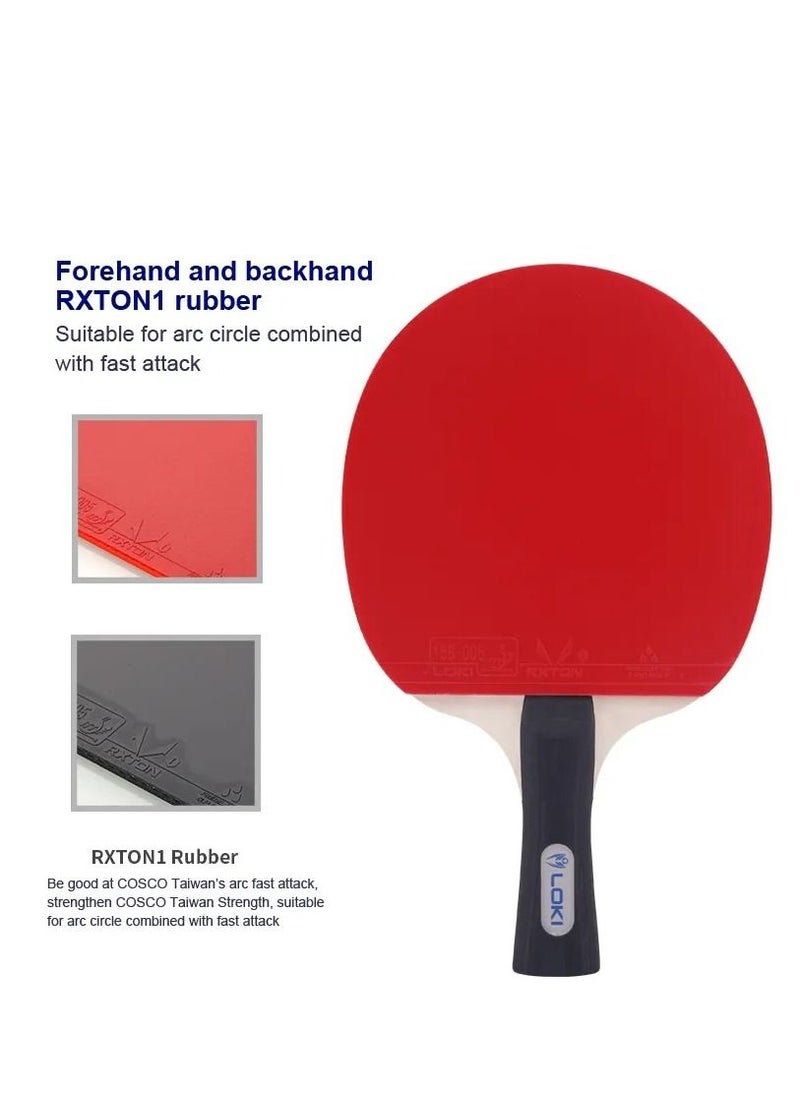 LOKI - K1000 Table Tennis Rackets Set Ping Pong Paddles With 2 Balls - Image 1