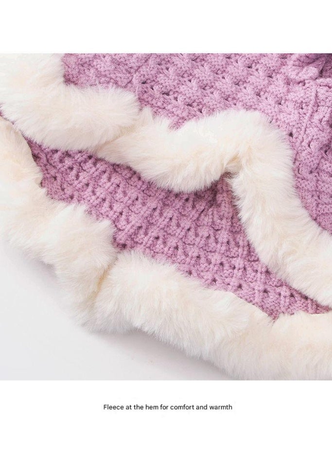 A.M Dog Clothes Sweater, Dress, Dog Clothes, Cat Clothes, Autumn and Winter, Cold Protection, Fleece Lined, Knit Sweater, Soft, Dog Clothes, Small Dogs, Medium Dogs, Cats, Commemorative Photography, Cosplay, Outing, Loungewear, Pet Clothes - Image 3