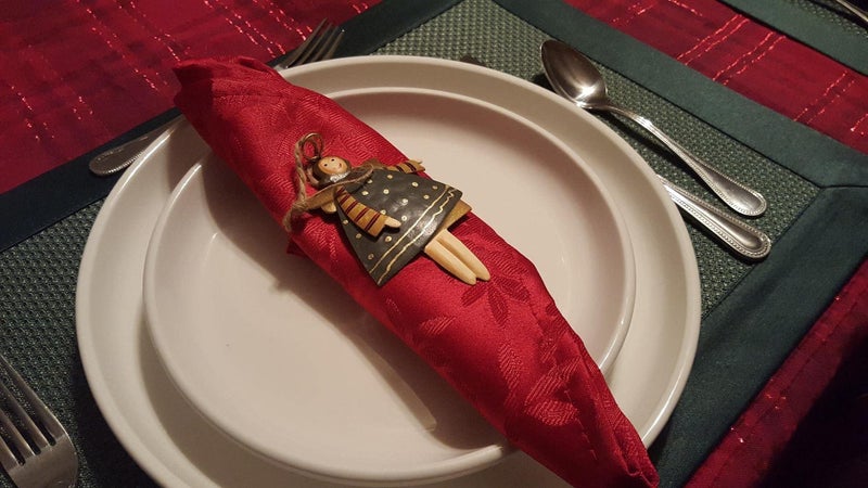 فن إكسبريس Heavenly 4 "" الحلي الملاك المعدنية المرسومة - مجموعة من 12 لزينة شجرة عيد الميلاد وحرف العطلات وعلامات الهدايا - Image 5