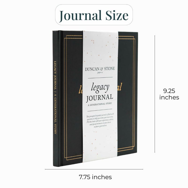 DUNCAN & STONE PAPER CO. Grandparents Legacy Journal - Legacy Book For Parents & Grandparents - Keepsake Grandparents Book - Gifts For Grandparents (Ivory, 85 Pages) - Image 2