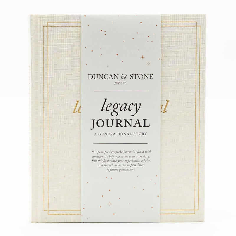 DUNCAN & STONE PAPER CO. Grandparents Legacy Journal - Legacy Book For Parents & Grandparents - Keepsake Grandparents Book - Gifts For Grandparents (Ivory, 85 Pages) - Image 1