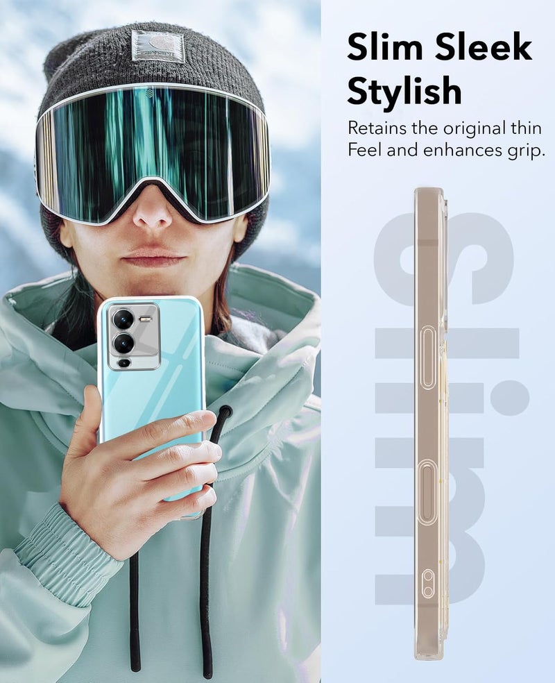 Jkobi Lifetime Anti-Yellow Clear Back Cover Case for Vivo V25 Pro (Sleek Hard Crystal | Shockproof and Camera Protection) - Image 3