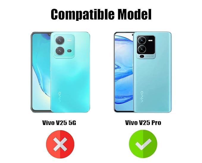 Jkobi Lifetime Anti-Yellow Clear Back Cover Case for Vivo V25 Pro (Sleek Hard Crystal | Shockproof and Camera Protection) - Image 4