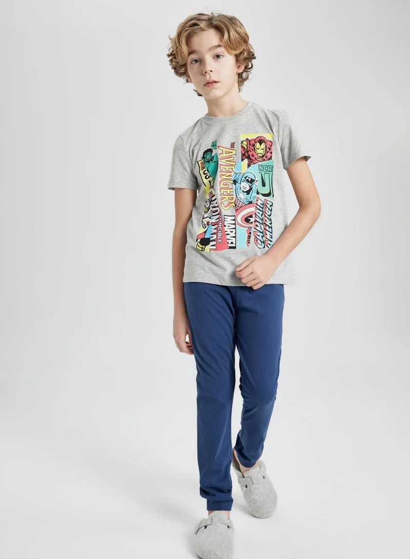 ديفاكتو 2 Piece Regular Fit Licensed By Marvel Knitted Pyjamas