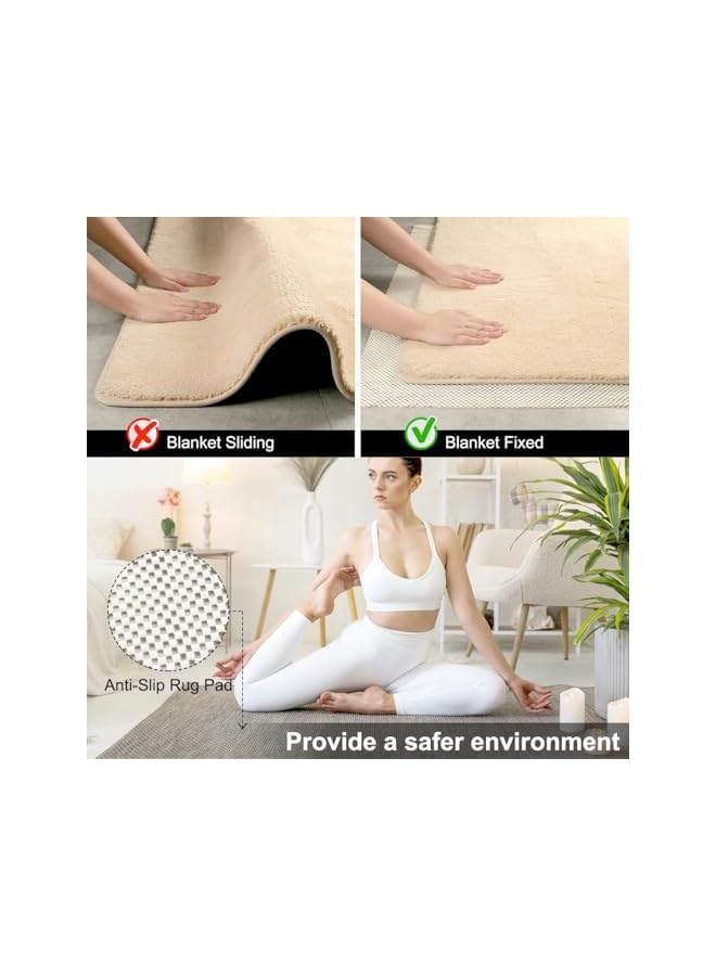 The Bros Anti Slip Rug Underlay, Thick Cuttable 80x200 CM Multipurpose Non Slip Mat, PVC Rug Pad for Drawers, Carpets, and Smooth Floors, Antislip Liner for Home Use - Image 3