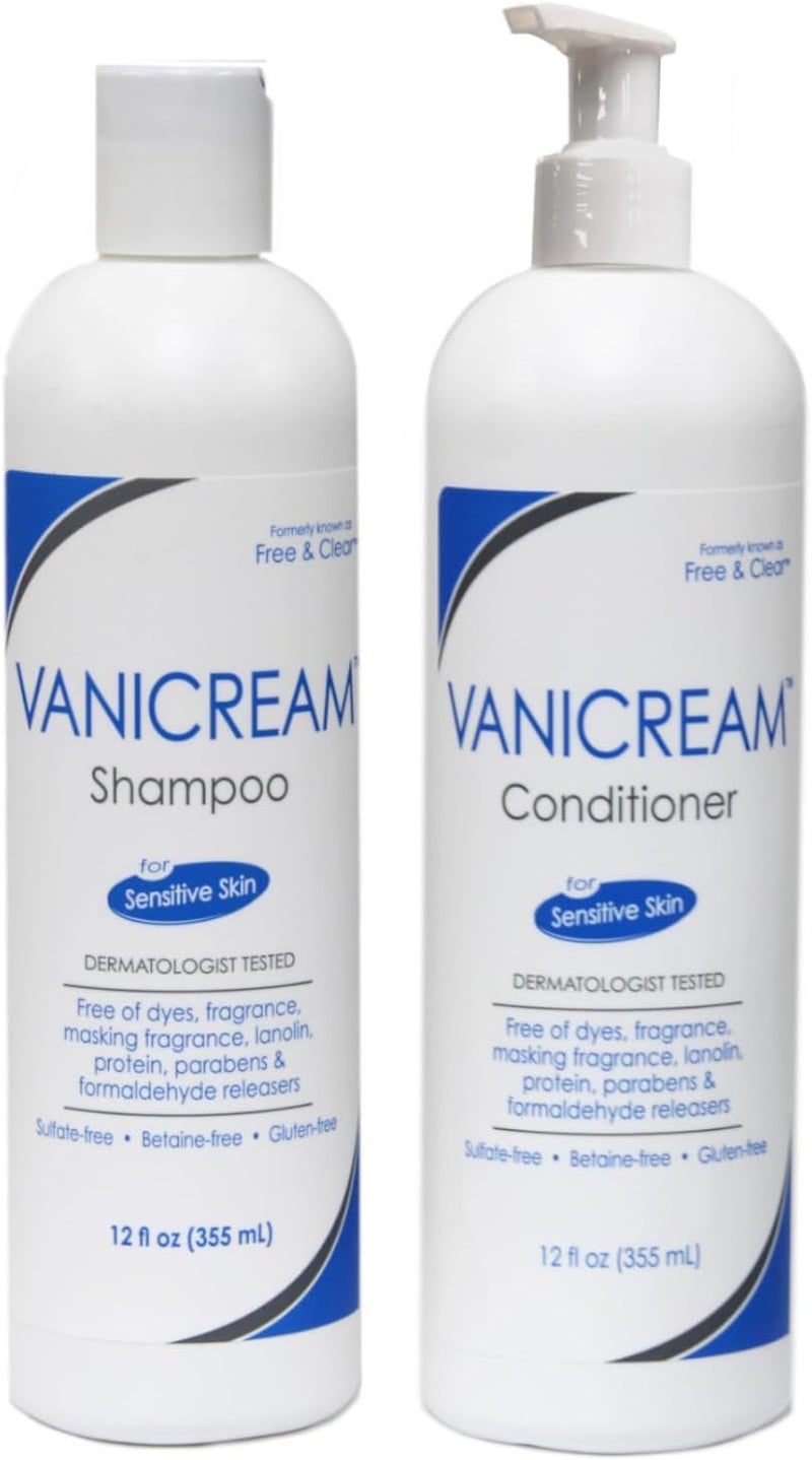 Vanicream Shampoo and Conditioner Set for Sensitive Skin - 12 Oz Each - Image 1