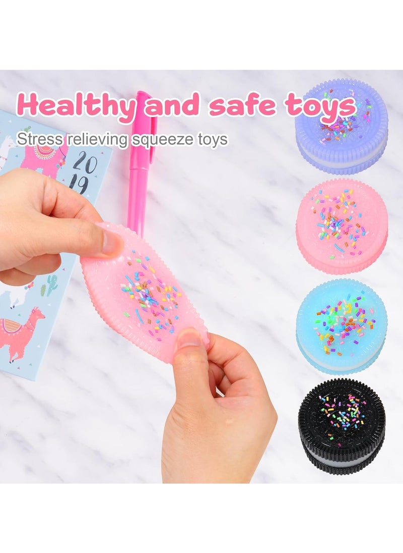 Mr. Penda 4 PCS Handmade Soft Biscuit Squishy Silicone Stress Relief Squishy Toy Cookie Squishy for Stress and Anxiety Relaxing Toy for Adults, Boys and Girls Ideal for Stress Relief  - Image 2