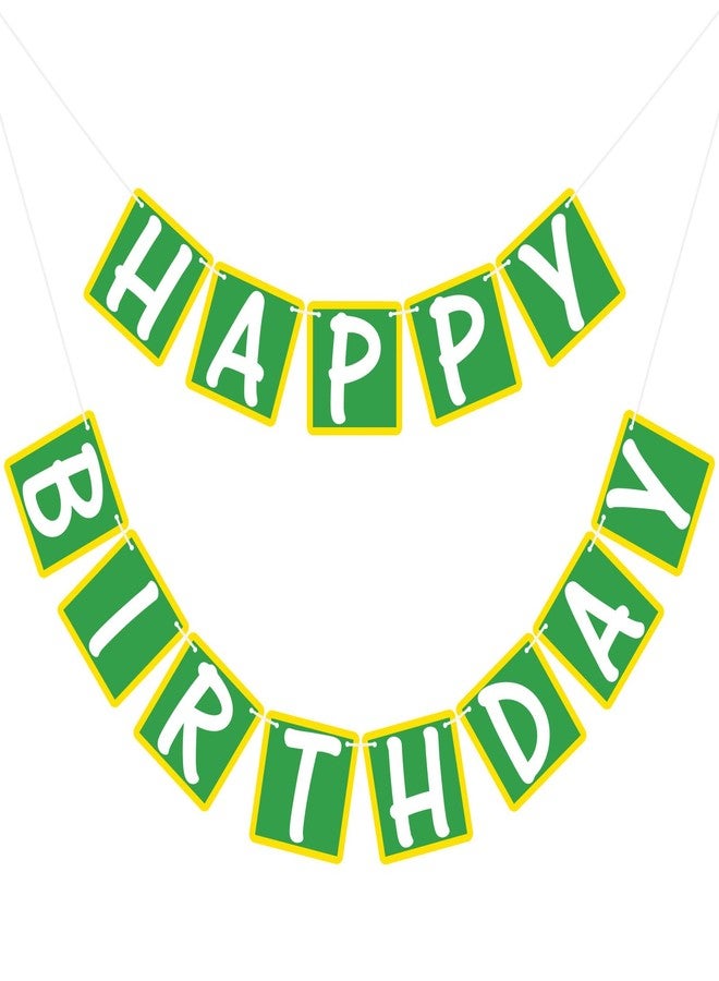 Breling Friend Birthday Banner for Street Theme Pre-strung Birthday Party Cartoon Hanging Decorations for Boys Girls Friend (Bright Style) - Image 1