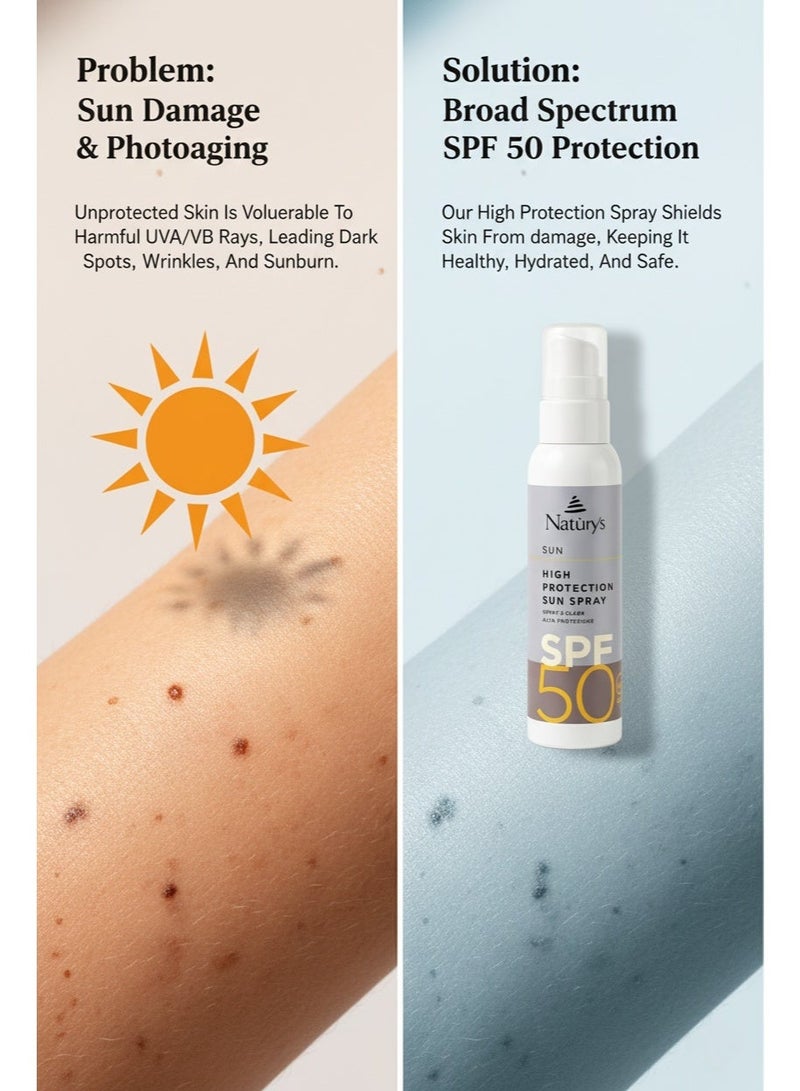 ناتوريس حماية حضرية بعامل حماية من الشمس SPF 50 - مضاد للشيخوخة، حماية من الأشعة فوق البنفسجية الطويلة والمتوسطة للبشرة الحساسة والأطفال، عضوي طبيعي - 100 مل - Image 3
