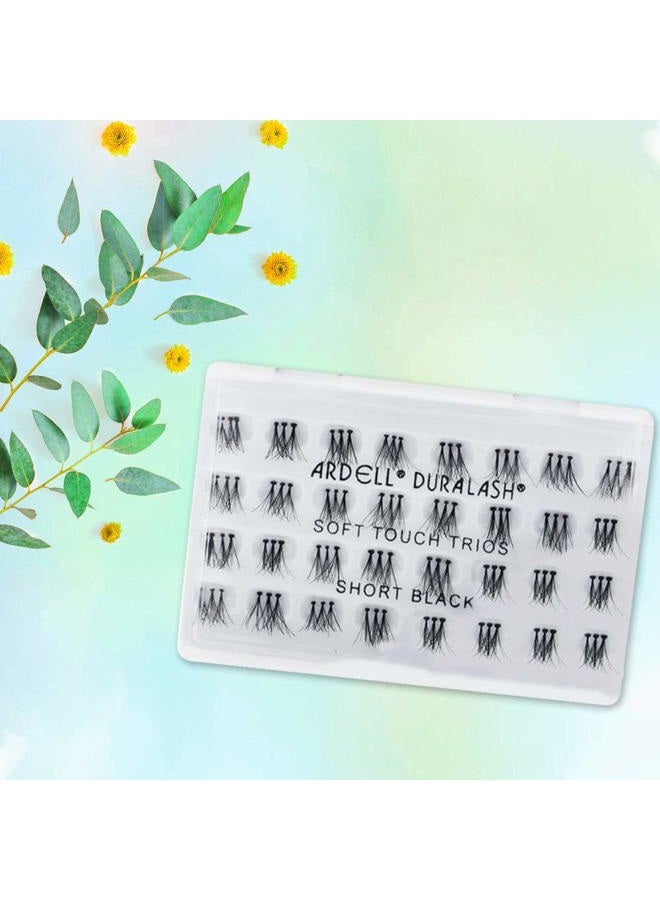 ARDELL Soft Touch Trios Individual False Eyelashes - DIY Lash Clusters, Lightweight & Reusable Eyelash Extensions, Black, 4 Pack - Image 4