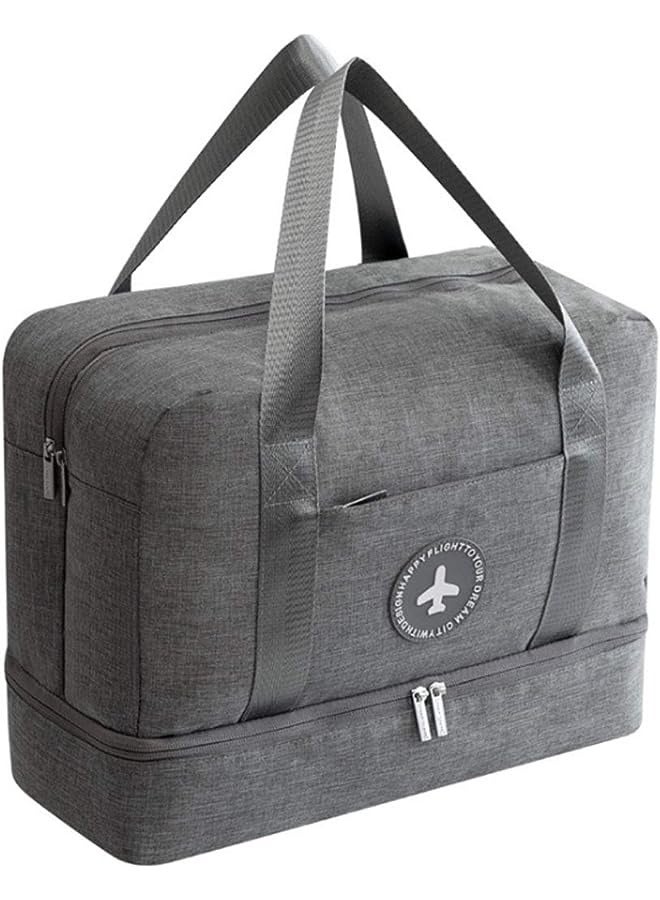 DAYONG Sports Gym Duffel Bag with Wet Pocket & Shoes Compartment -Grey  - Image 5