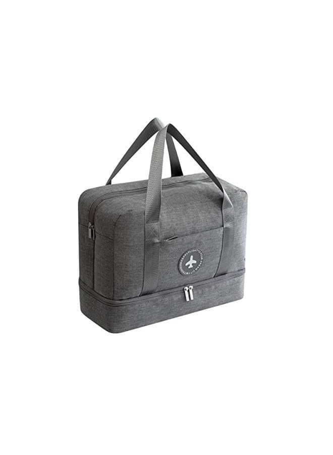 DAYONG Sports Gym Duffel Bag with Wet Pocket & Shoes Compartment -Grey  - Image 4