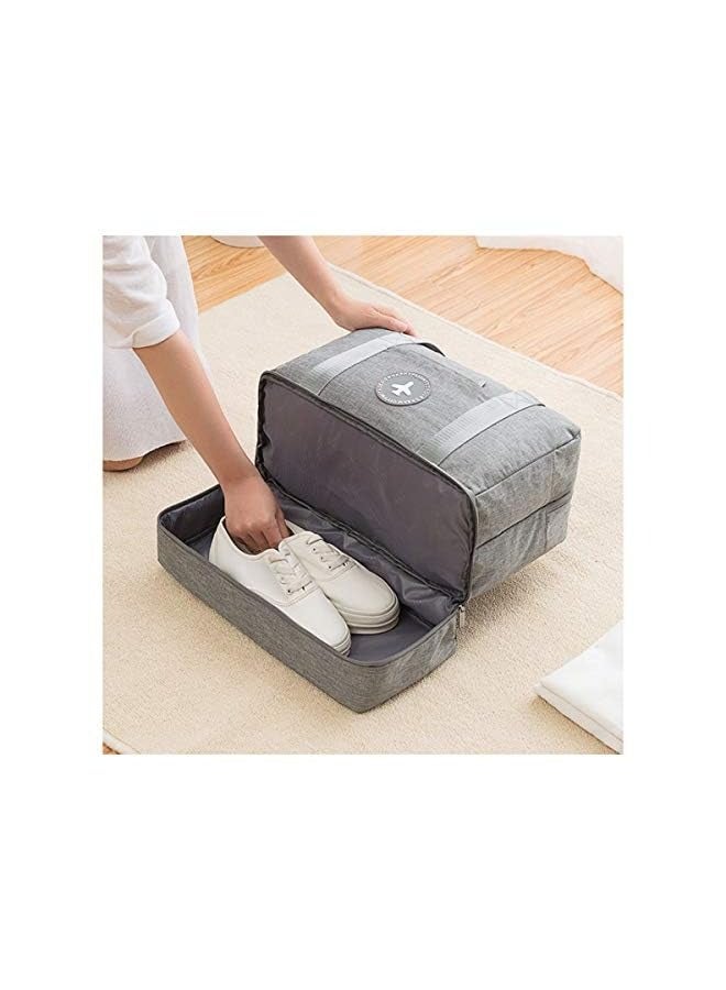 DAYONG Sports Gym Duffel Bag with Wet Pocket & Shoes Compartment -Grey  - Image 3