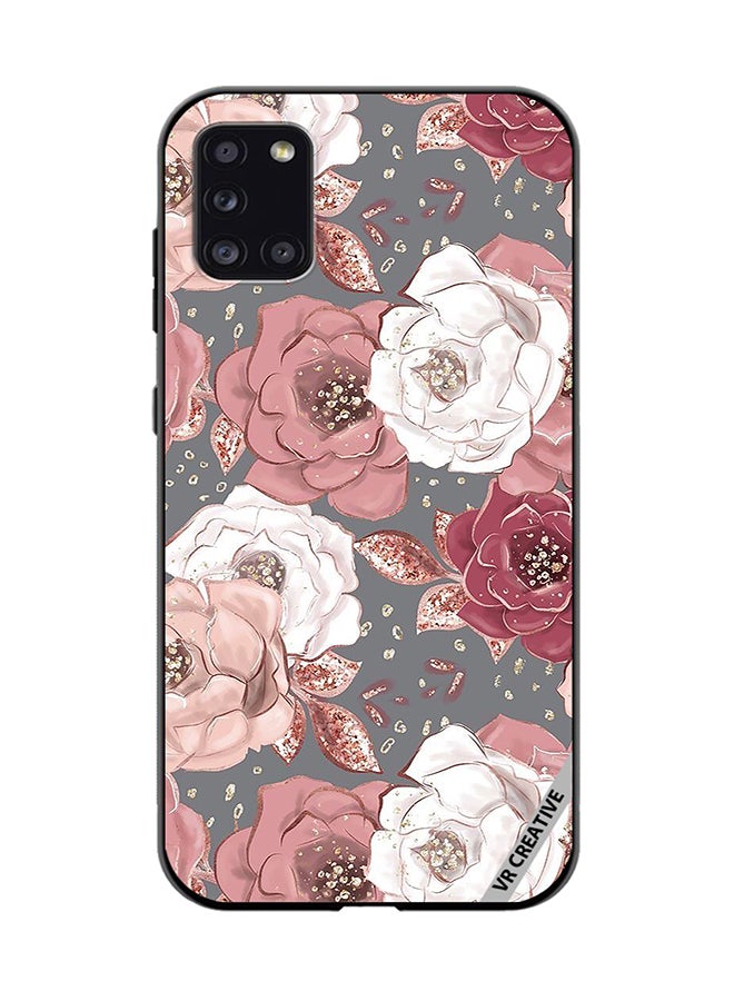 VR CREATIVE Protective Case Cover For Samsung Galaxy A31 Rose Flower Design Multicolour - Image 1