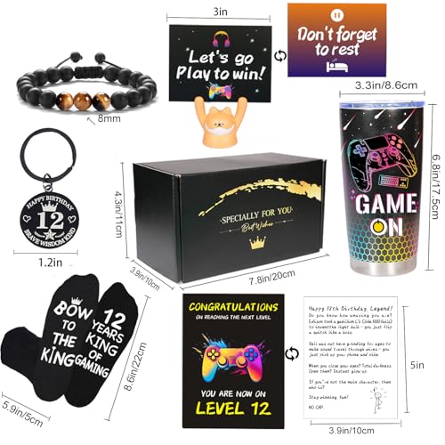 Carselage 12 Year Old Boy Gifts, 12th Birthday Gifts Decorations for Son, Gamer Gifts for Teenage Boy, Christmas Gift for Kids, Nephew, Grandson, Brother - Image 3
