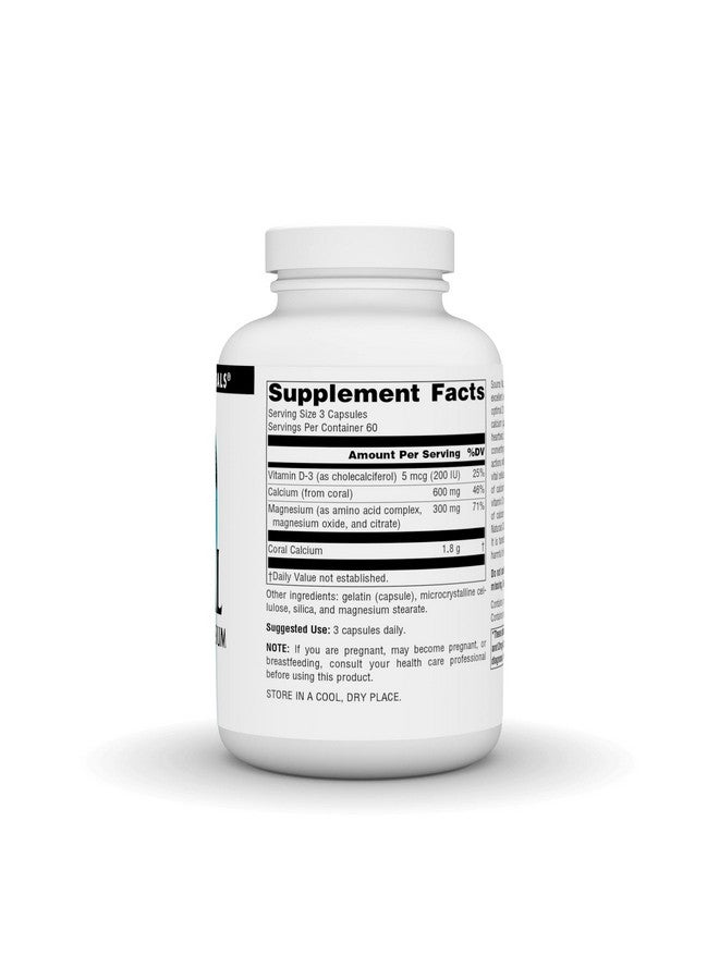 Source Naturals Coral Calcium / Magnesium 2:1 Ratio 180 Capsules - Image 3