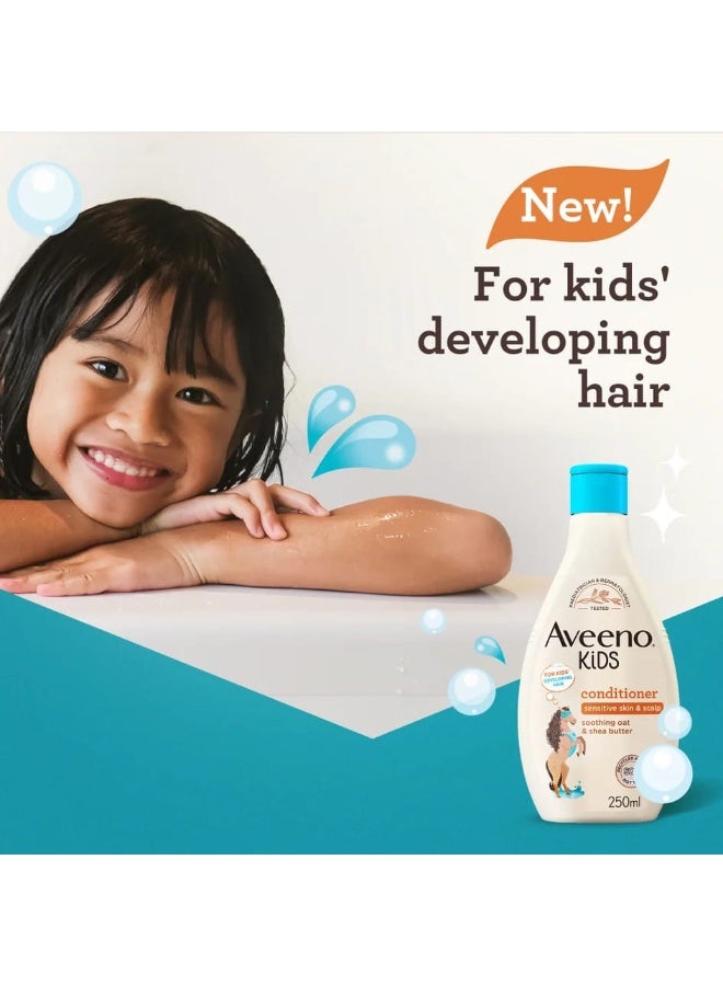 Aveeno Kids Conditioner with Soothing Oat and Shea Butter 250ml - Image 2