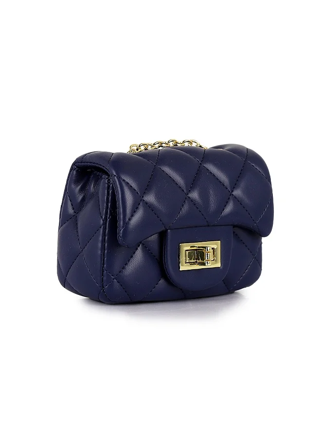 Lion Llama Mini Quilted PU Crossbody Bag