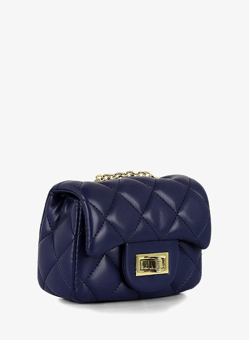 Lion Llama Mini Quilted PU Crossbody Bag