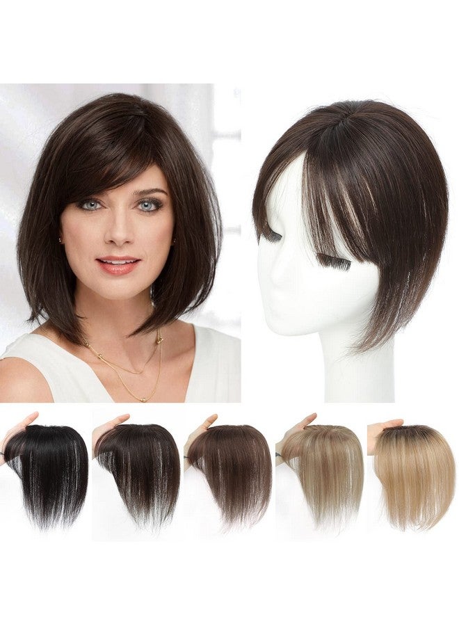 Hair Toppers For Women Real Human Hair Topper With Bangs Hair Toppers Pieces For Women With Thinning Short Human Hair Toppers Clip In Hair Extensions Free Part