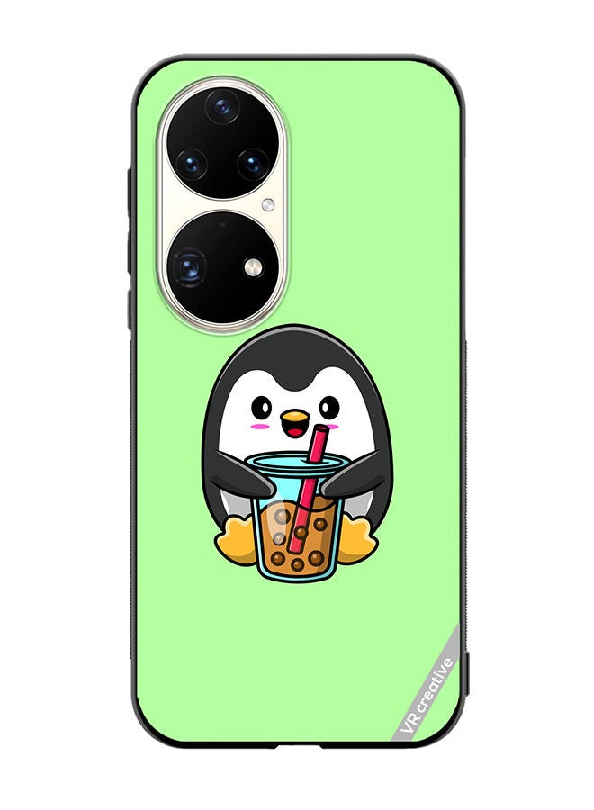 VR CREATIVE Protective Case Cover For Huawei P50 Pro Penguine Cola Design Multicolour - Image 1