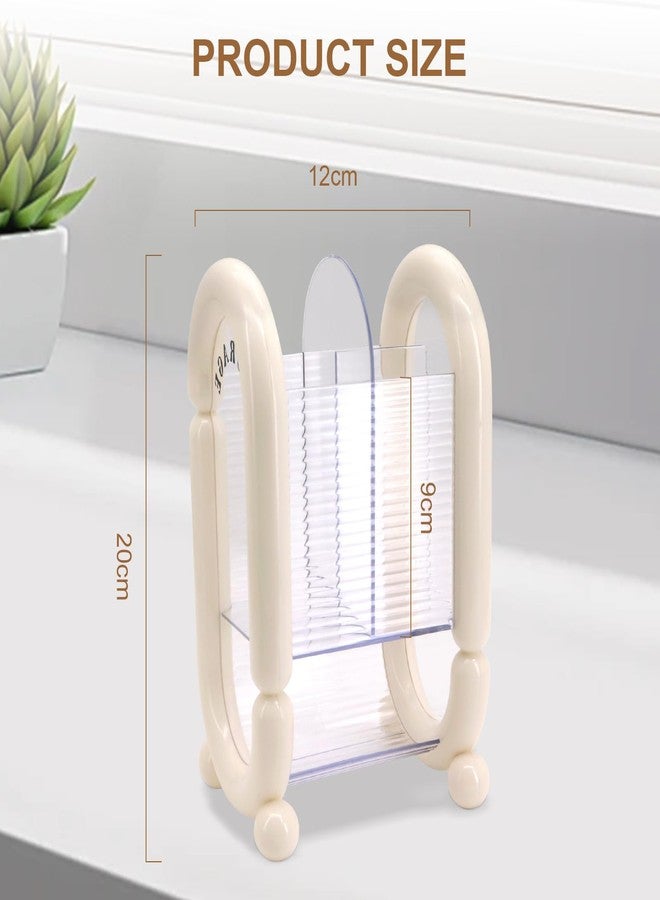 Hooshion Makeup Brush Holder, Multi-Purpose Makeup Holder, Cosmetic Tool Storage Makeup Brush Organizer, for Brushes Eyebrow Pencil Eyeliner Mascara, for Vanity, Dresser, Desk - Image 2