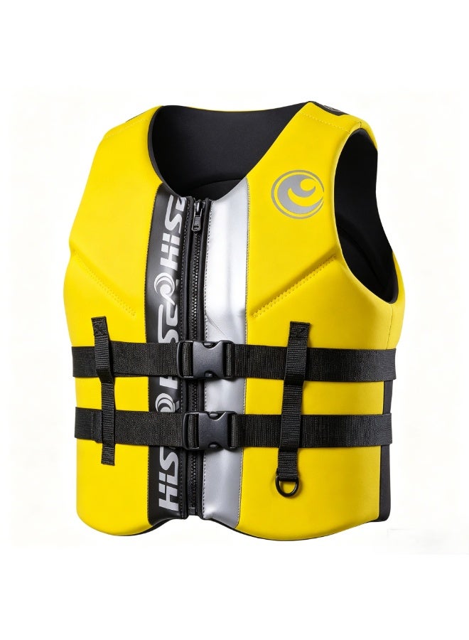 Hisea Water Sports Vest Life Jacket Yellow - Image 3