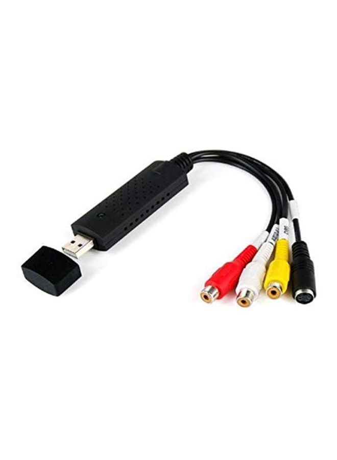 USB Video Capture Card Adapter Black/Red/Yellow - Image 3