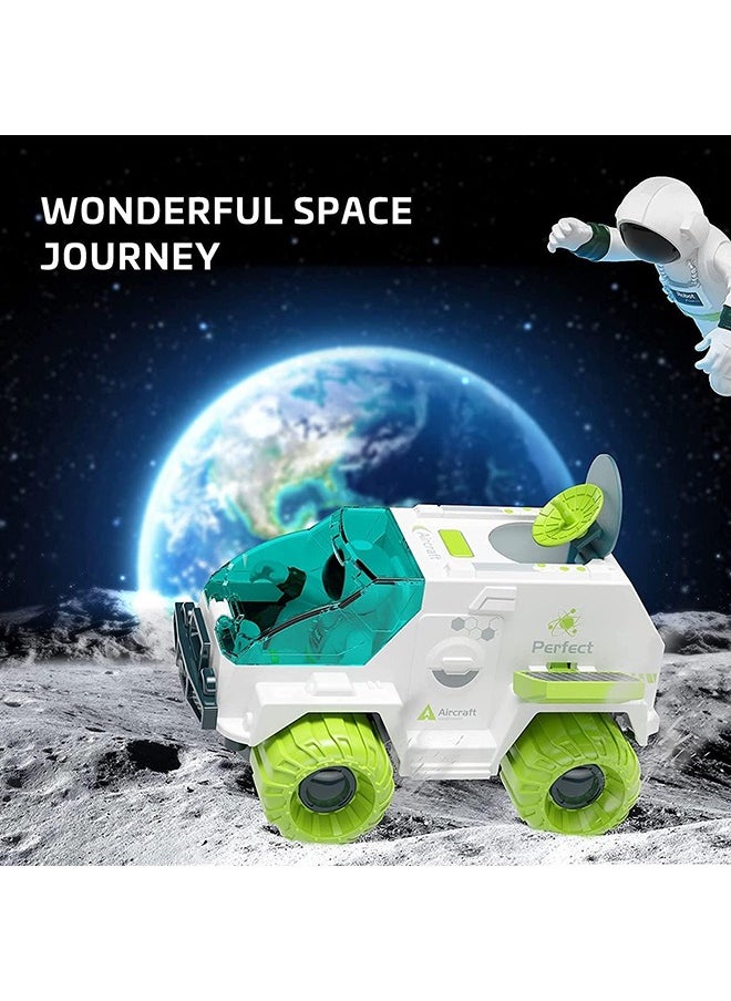 YelaJoy - Space Shuttle & Rover Car Set, Space Rocket Toys For Children, Space Toys For 3, 4, 5 Year Olds, Outer Space Toys For Kids, With 2 x Astronauts & Batteries Included - Image 1