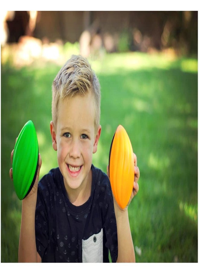 LMC Products كرات قدم صغيرة من منتجات LMC - كرات قدم حلزونية من الفوم مقاس 5 بوصات - كرة قدم صغيرة للأطفال - كرة قدم للأطفال الصغار - عبوة من 4 كرات (أخضر، أصفر، برتقالي، وردي) - Image 3