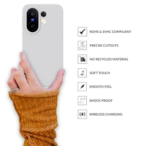 SPRIG Compatible with Vivo X200 FE Premium SilkTone Back Cover Drop Tested Shock Proof Mobile Case for Men, Women, Boys and Girls with Camera Protection (White) - Image 4