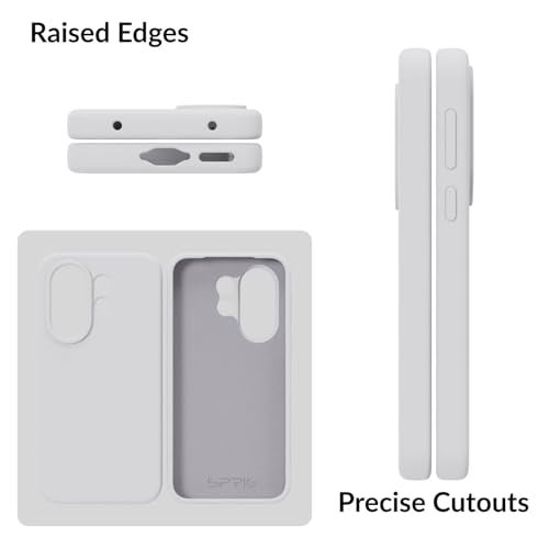 SPRIG Compatible with Vivo X200 FE Premium SilkTone Back Cover Drop Tested Shock Proof Mobile Case for Men, Women, Boys and Girls with Camera Protection (White) - Image 3