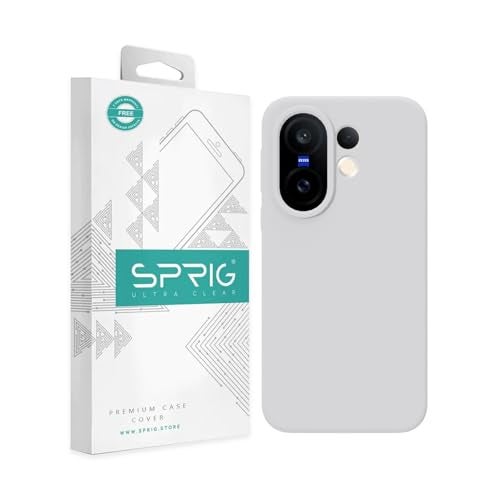 SPRIG Compatible with Vivo X200 FE Premium SilkTone Back Cover Drop Tested Shock Proof Mobile Case for Men, Women, Boys and Girls with Camera Protection (White) - Image 1