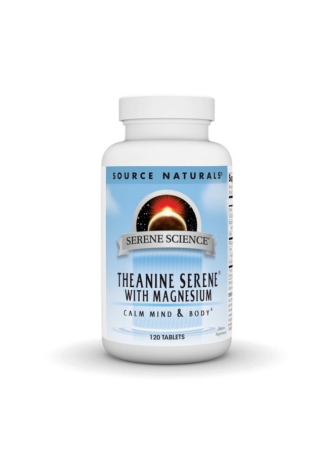 Source Naturals - Source Naturals Serene Science L-Theanine with Magnesium and GABA - 120 Tablets - Image 1
