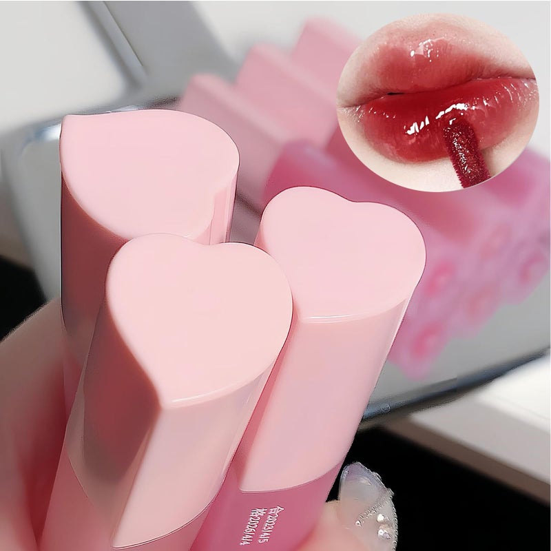 LuckNest Juicy Lasting Tint Lip Gloss Set, Vivid Color, Glossy Finish, Long-lasting Moisturizing Glaze Tint Highly-Pigmented, Clear & Natural Makeup Lip Tint for Daily (6Pcs) - Image 3