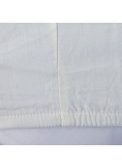 DANUBE HOME Bliss 3 - Pieces Premium Cotton Super King Duvet Cover Set Soft, Breathable, And Comfortable Bedding Stylish Duvet And Pillow shams - 260x220 cm, 50x75 cm - Off White  - Image 5