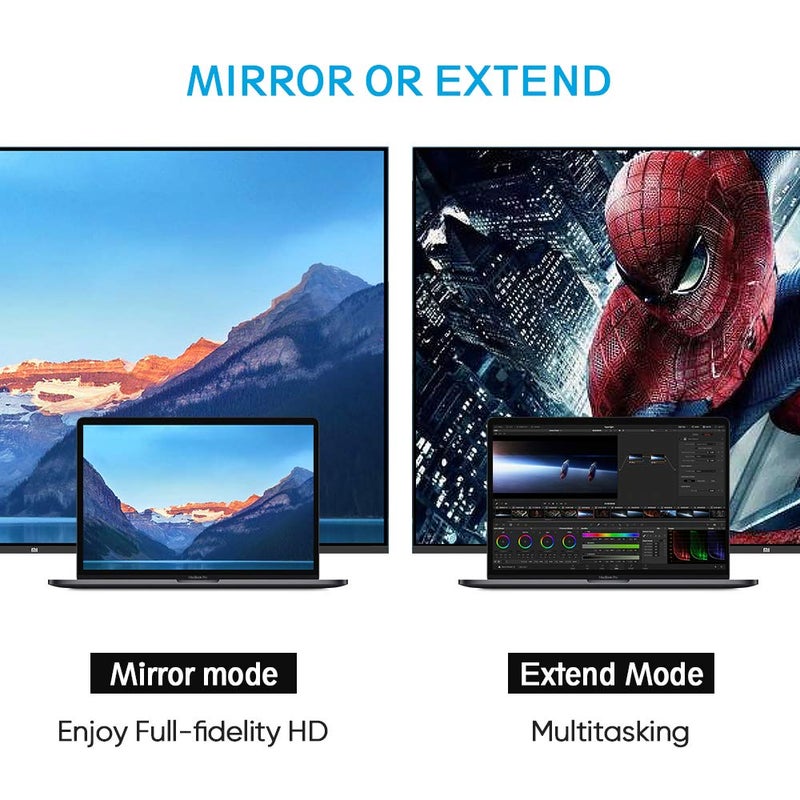 QZ Type C to VGA Converter, USB C to VGA for USB-C Phone Laptop and PC 1920x1200 60Hz [Thunderbolt-3 Compatible] - Image 4