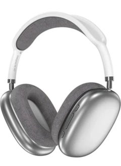 P9 Wireless Bluetooth Headphones – Physical Noise Reduction Headset with Stereo Sound for Gaming, Phone, and PC (White)
