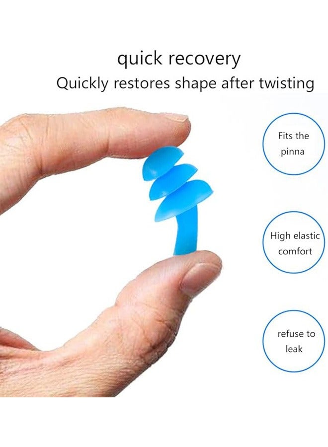 6 Packs Kids Swimming Nose Clips Swimming Earplugs Silicone Earplugs Protection Kit Swimming Training Protector Pegs for Swimming Men Women Adult Children Beginners - Image 5