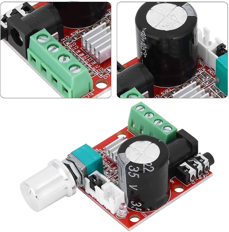 PAM8610 Mini Amplifier Board DC 8V 12V Stereo Audio Volume Potentiometer - Image 5