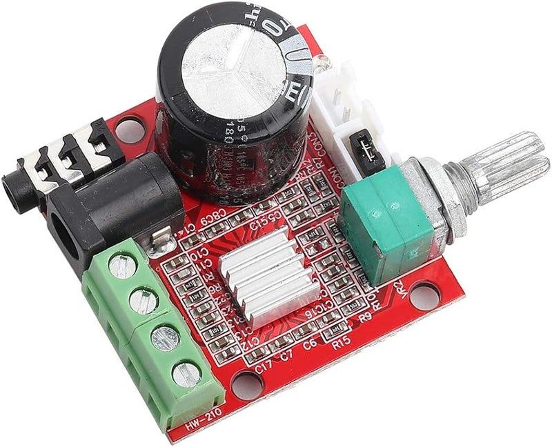PAM8610 Mini Amplifier Board DC 8V 12V Stereo Audio Volume Potentiometer - Image 1