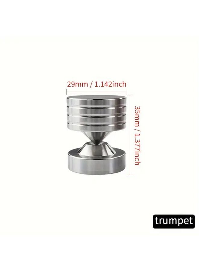 4 Pcs Speaker Stand Pads 304 Steel Shock Absorber Feet Trumpet Size Conical Floor - Image 1