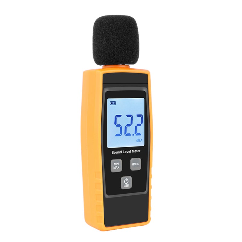 LCD Digital Sound Level Meter DB Meters 30-130dBA Noise Volume Measuring Tool Decibel Monitoring Tester with Max/Min/Data Hold Mode - Image 4