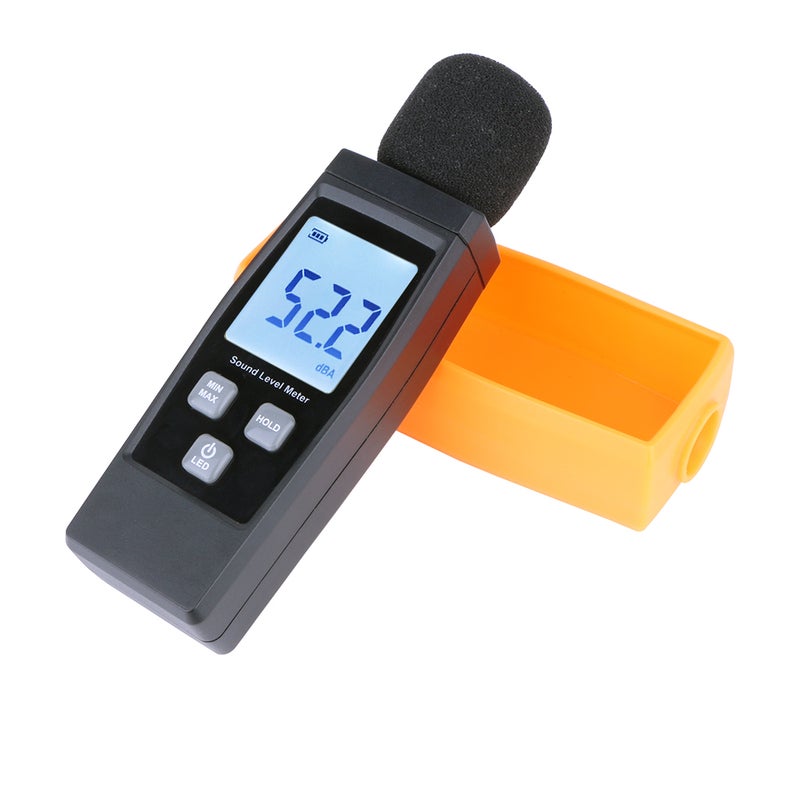 LCD Digital Sound Level Meter DB Meters 30-130dBA Noise Volume Measuring Tool Decibel Monitoring Tester with Max/Min/Data Hold Mode - Image 2