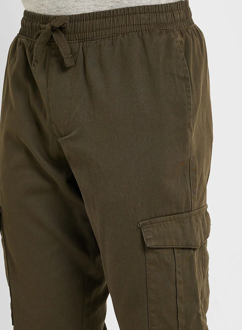 BRAVE SOUL Mens Cotton Twill Cuff Pants;