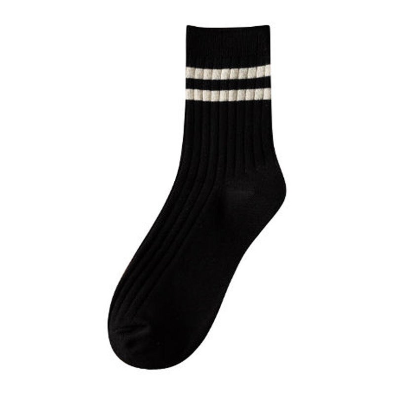 Generic [Special offer 5 pairs 7.8 yuan] mens mid-calf length socks spring and autumn sweat-absorbent breathable ins versatile student sports solid color men Green - Image 4